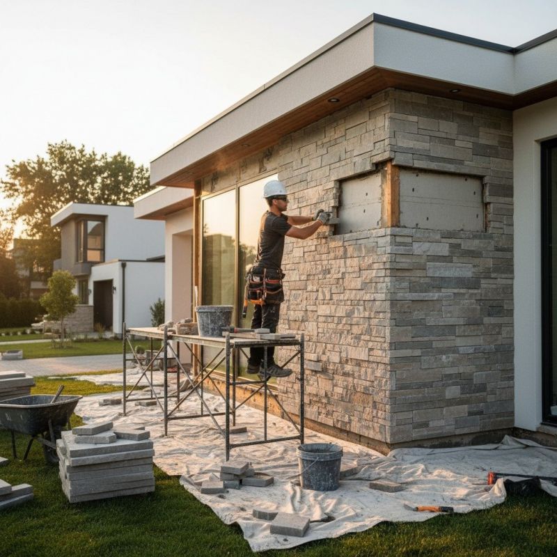 Stone Veneer Siding Repair