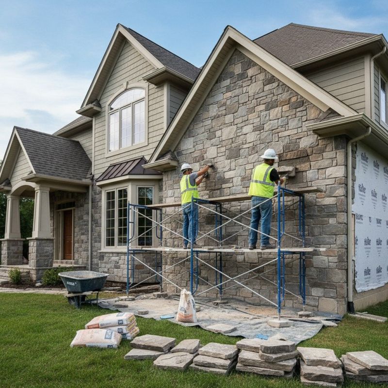 Stone Veneer Siding Repair