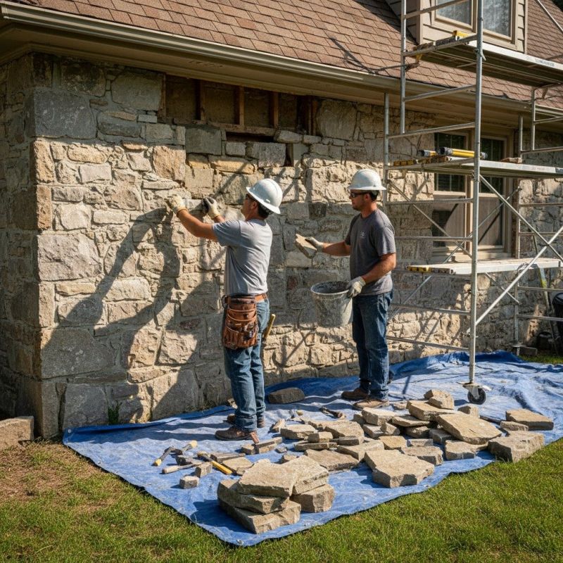 Stone Veneer Siding Repair