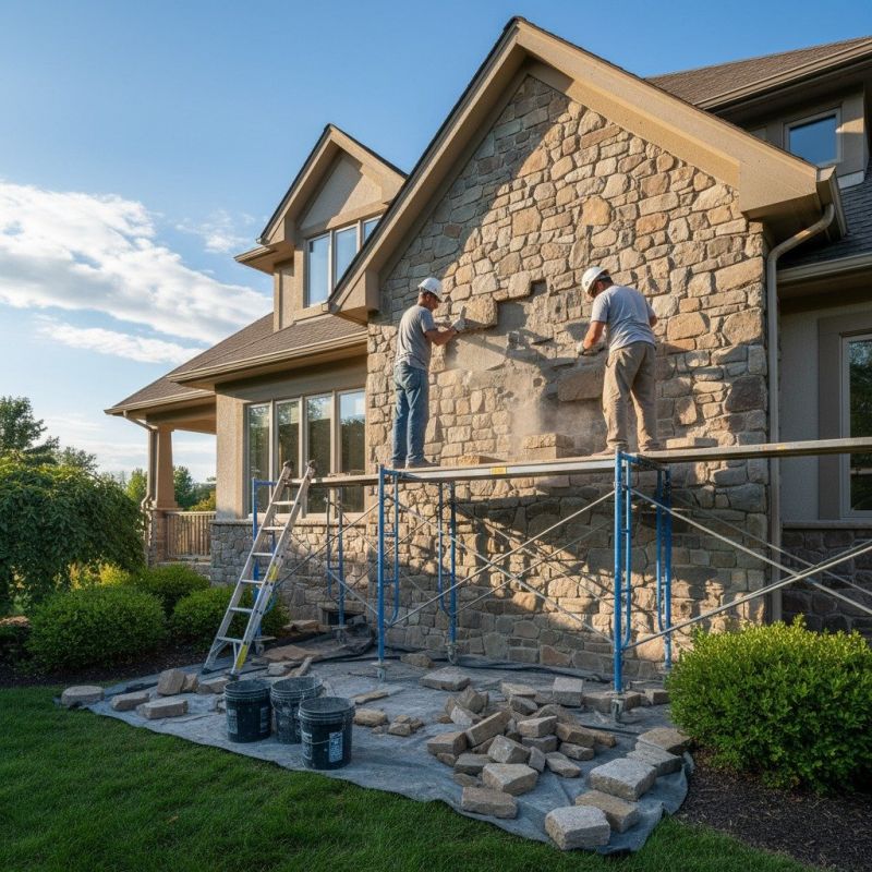 Stone Veneer Siding Repair