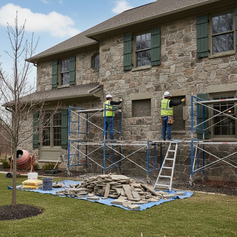 Stone Veneer Siding Repair
